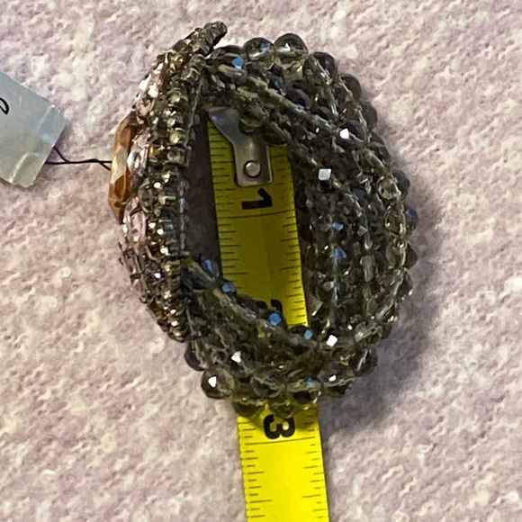 NORDSTROM Rhinestone Flower Multi Strand Beaded Stretch Bracelet, One Size - Picture 11 of 11